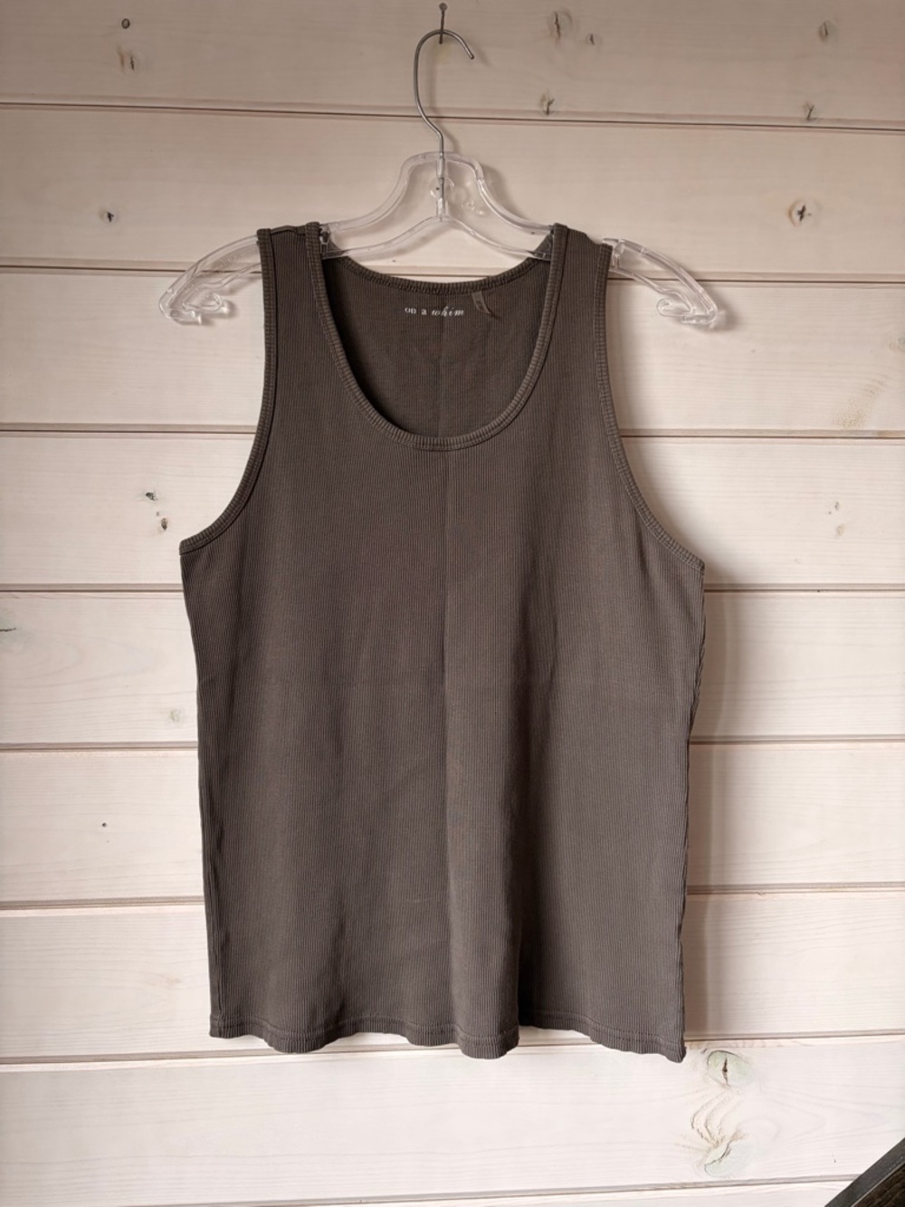 Sleeveless Ribbed Tank Top